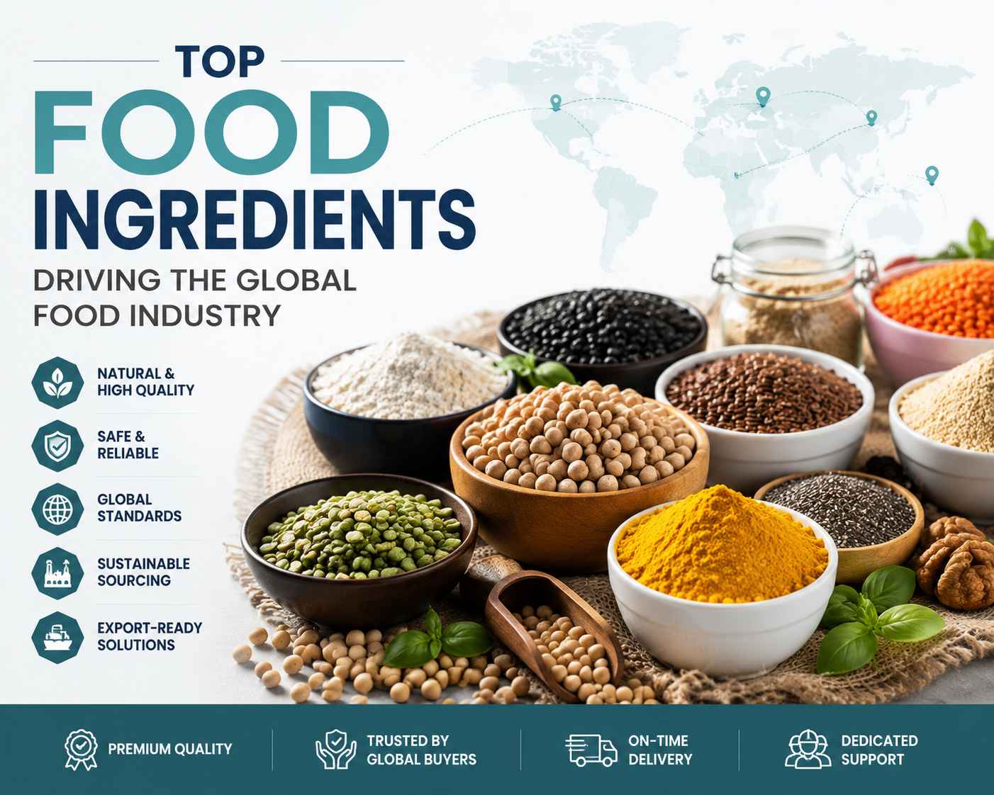 Top Food Ingredients Driving the Global Food Industry
